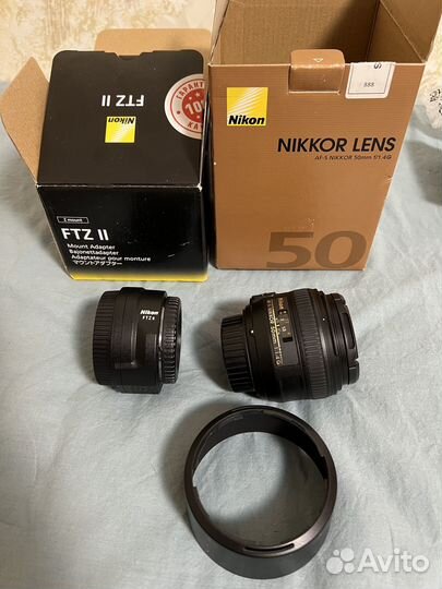 Объектив Nikon AF-S Nikkor 50mm f/1.4G + FTZ II