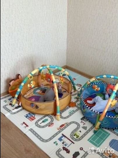 Развивающий коврик с бортиками