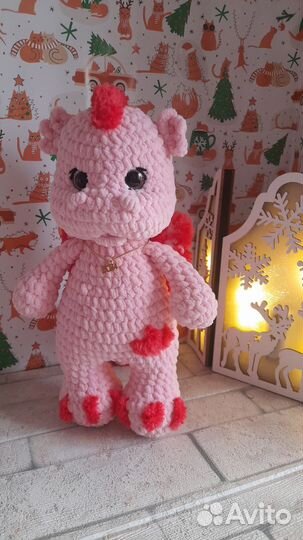 Вязаные игрушки ручной работы дракон