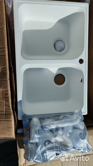 Мойка для кухни кварцевая 2 чашки