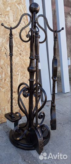 Каминный набор - 4 предмета на стойке