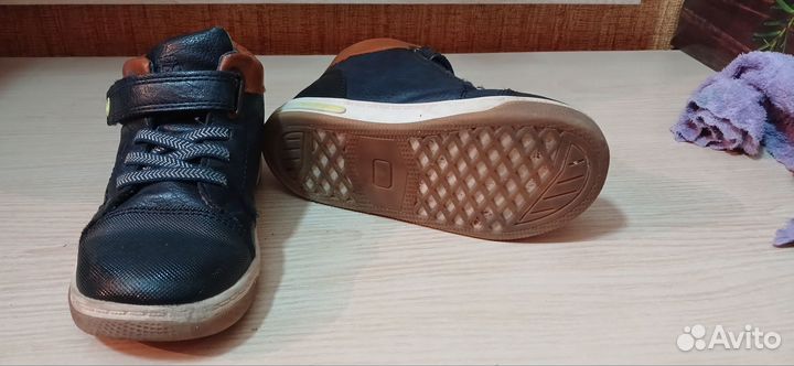 Ботинки для мальчика кожаные 25 размер