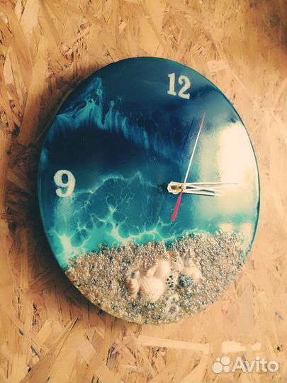 Эпоксидная смола часы