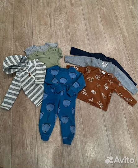 Вещи пакетом на мальчика 74-80-86