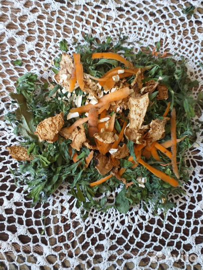 Сушеные листья,травы,овощи для грызунов