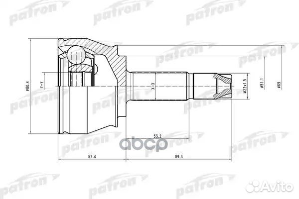 ШРУС PCV1374 patron