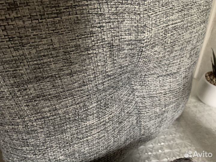 Подушка декоративная на кровать из рогожки 40*40 с