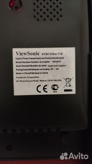 Цифровая фоторамка ViewSonic VFM1036W