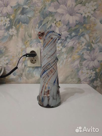 Ваза цветное стекло 1970 - 1980г