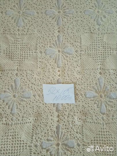 Скатерть х/б, вязаная крючком
