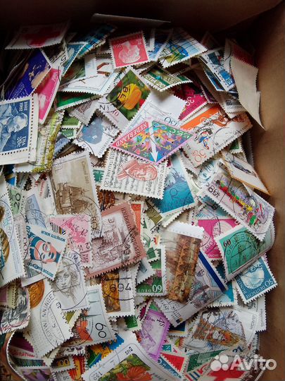 Марки иностранные 1000 шт
