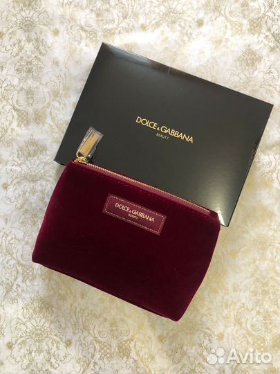 Косметички бордовая Dolce&Gabbana