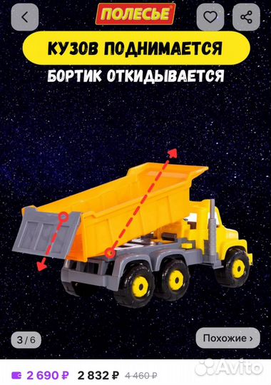 Грузовик самосвал Полесье