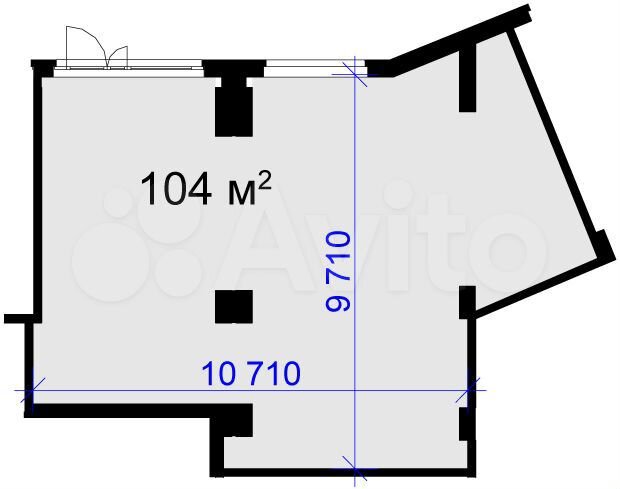 Сдам торговое помещение, 104 м²