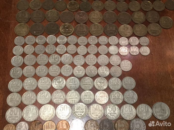 Набор монет 1961-1993 годов, Все разные, 206 монет