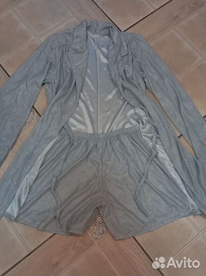 Платье комбинезон блестящее
