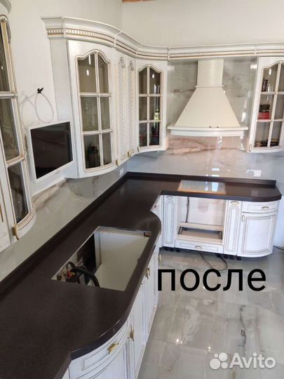 Шлифовка и Ремонт столешницы искусственного камня