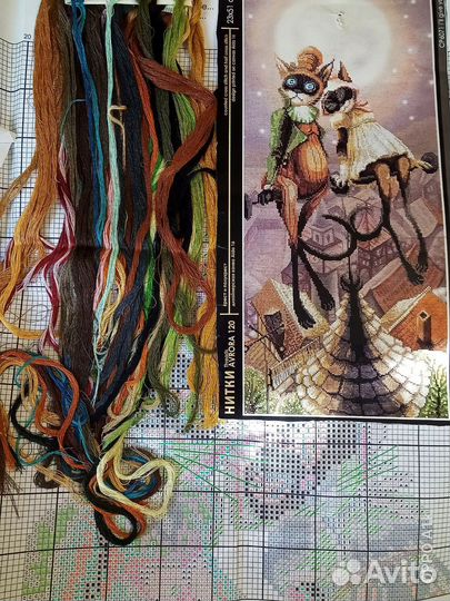 Вышивка крестом наборы остатки