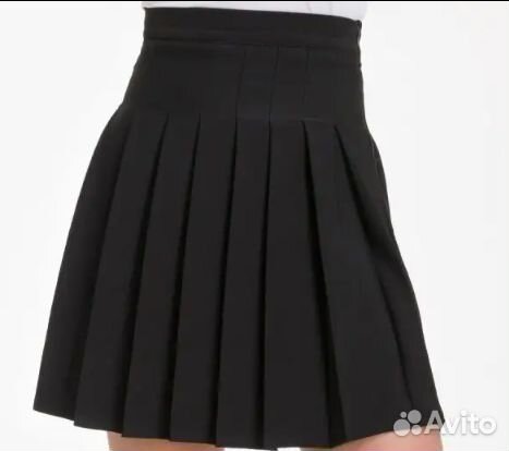 Школьная юбка плиссе мини