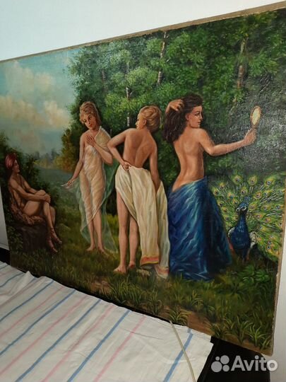 Суд Париса, картина маслом на холсте