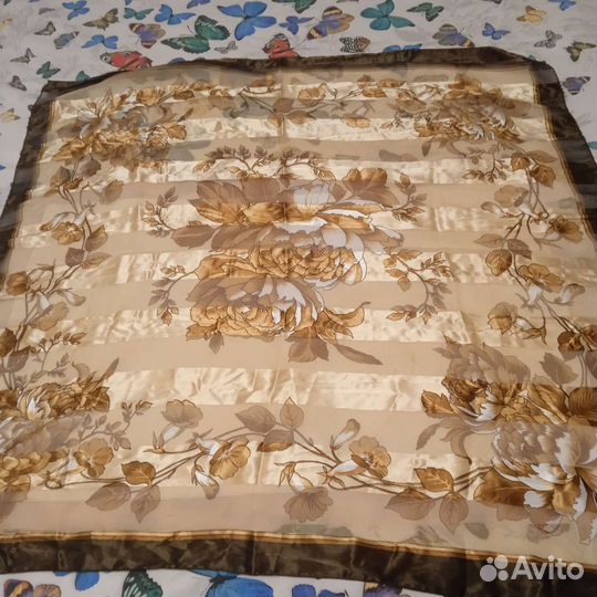 Платки женские атлас, креп новые