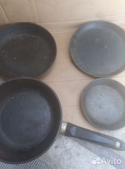 Чугунная сковорода СССР бу