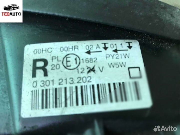 Фара передняя правая, Peugeot 407 2005