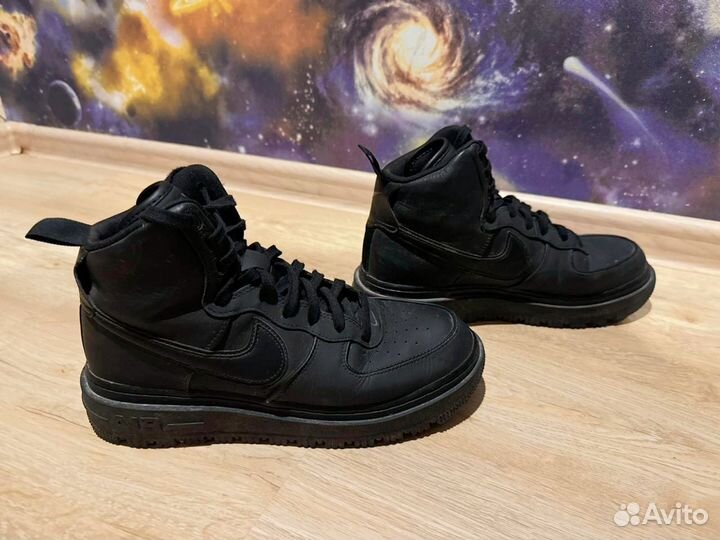 Nike air force 1 black высокие