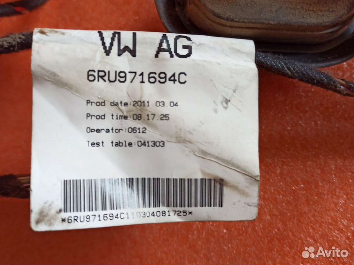 Проводка двери задняя правая Volkswagen Polo 5