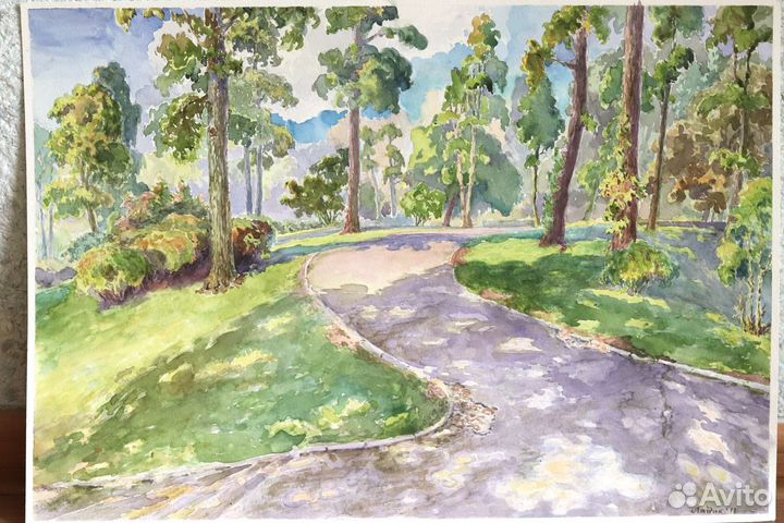 Картина акварелью 