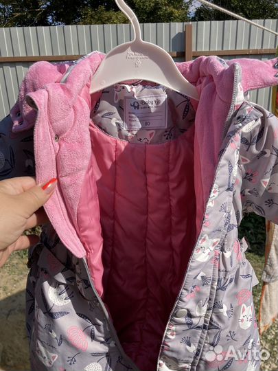 Зимний комбинезон для девочки 80