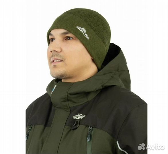 Шапка флисовая кама черный grayling