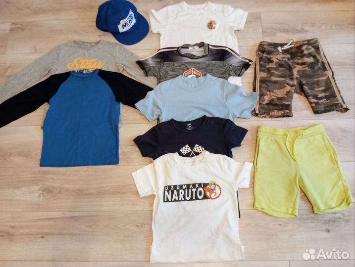 Вещи летние пакетом для мальчика 122 128