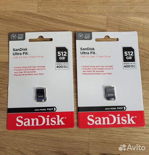 Sandisk Ultra Fit USB 3.2 512 гб (новая)