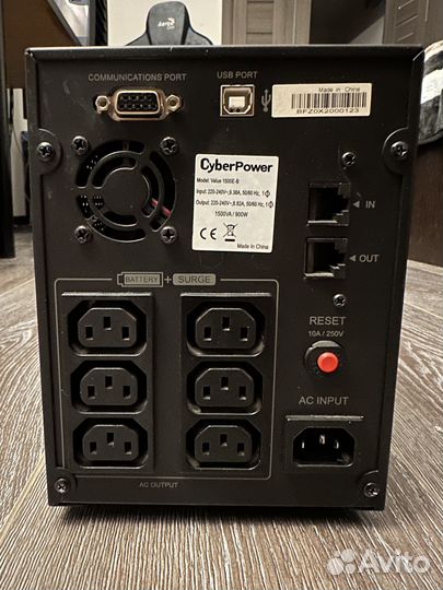 Ибп CyberPower Value 1500E-GP с новыми батареями