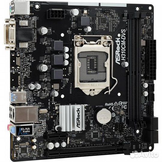 Материнская плата 1155 v2 ASRock H310CM-DVS