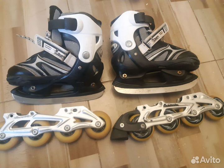 Коньки ролики 2 в 1