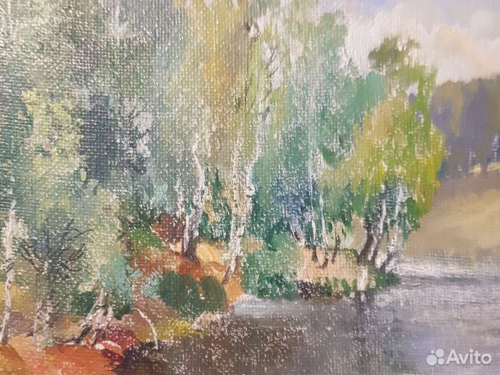 Рябцев В.М. Картина холст масло багет