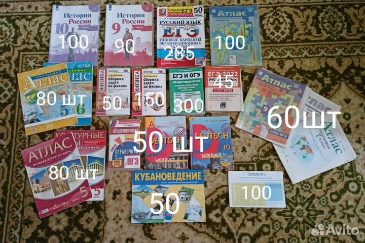 Продаю книги для школы б/у