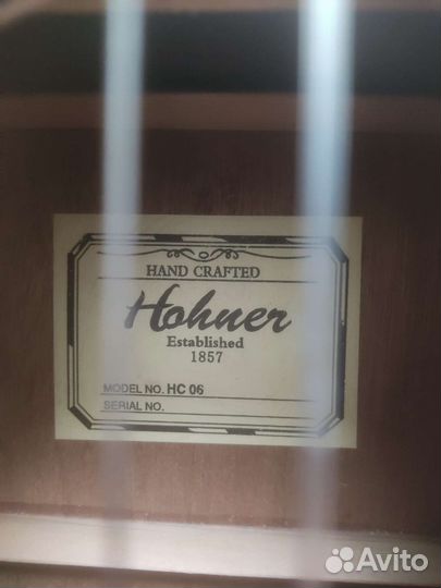 Классическая гитара hohner hc 06
