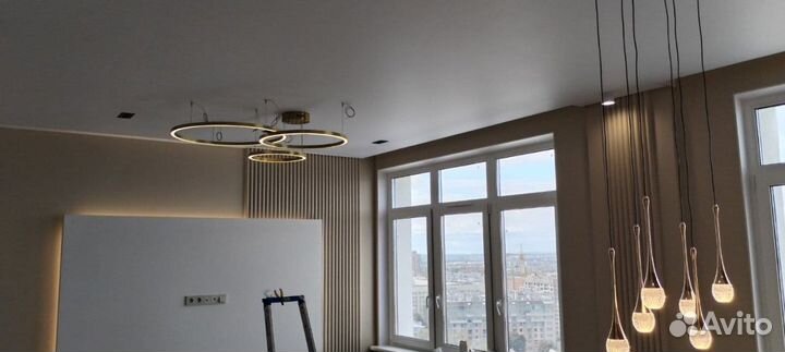 Услуги по установке натяжных потолков