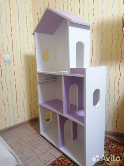 Большой кукольный домик деревянный