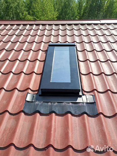 Мансардное окно из профиля Rehau 540x1240 мм (шхв)