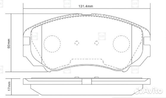 Kia Sportage Киа Спортейдж Колодки тормозные перед