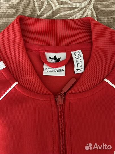 Олимпийка adidas красная XS