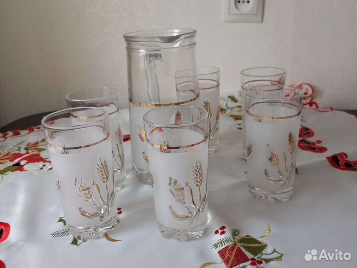Кувшин и шесть стаканов СССР