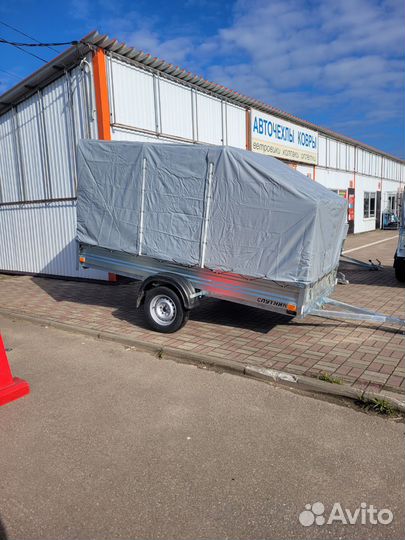 Прицеп с подкатным колесом и подрамником