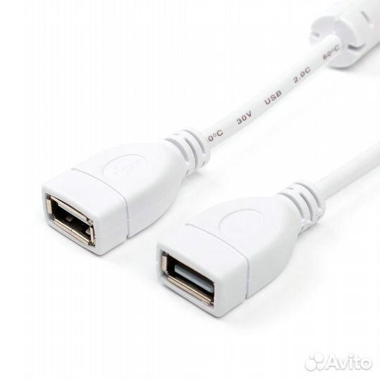 Кабель ATcom AT5647 USB 2.0 A розетка - А розетка