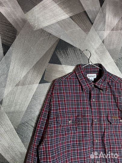 Carhartt рубашка relaxed fit plaid l-xl usa