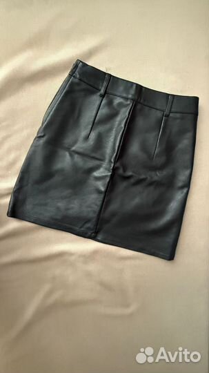 Кожаная юбка